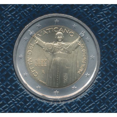 Vatican - 2 Euro 2022 - 125e ​​anniversaire de la naissance du pape Paul VI