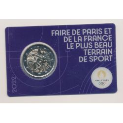 2 Euro 2022 - JO Paris 2024 - coincard violet