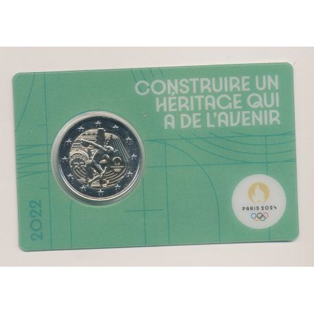 2 Euro 2022 - JO Paris 2024 - coincard vert