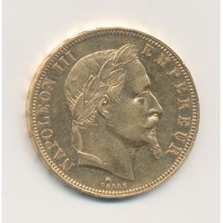 50 Francs Or - 1862 A Paris - Napoléon III - Tête laurée - TTB+