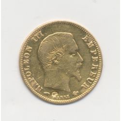 5 Francs Or - 1859 A Paris avec poinçon bijouterie tête d'aigle - Napoléon III Tête nue - TB