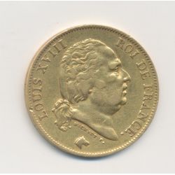 Louis XVIII - 40 Francs Or - 1817 A Paris - TTB
