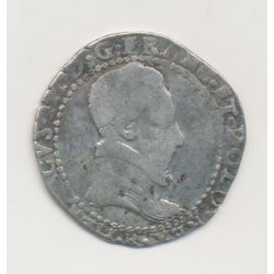 Henri III - 1/2 Franc col plat - 1578 Rouen