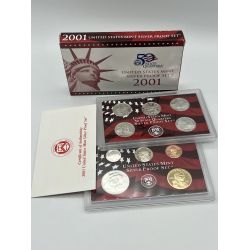 Etats-Unis - Silver Proof set 2001 S - 10 Monnaies 