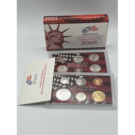 Etats-Unis - Silver Proof set 2005 S - 11 Monnaies 