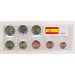 Espagne - Série 8 monnaies 2003 - 1 Cent à 2 Euro - UNC