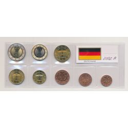 Allemagne - Série 8 monnaies 2002 - 1 Cent à 2 Euro - UNC