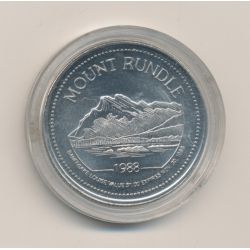 Canada - 1 Dollar 1988 - Mount rundle - token - nickel - FDC