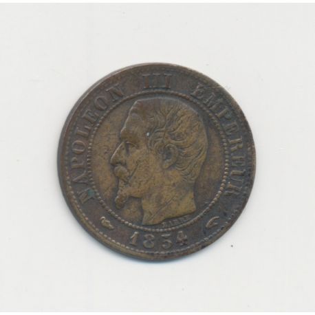 1 Centime Napoléon III - Tête nue - 1854 A Paris - TB