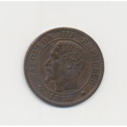 1 Centime Napoléon III - Tête nue - 1856 BB Strasbourg - TB