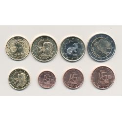 Croatie - Série 8 monnaies 2023 - 1 Cent à 2 Euro