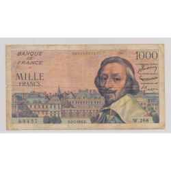 1000 Francs Richelieu - 5.07.1956 - TB