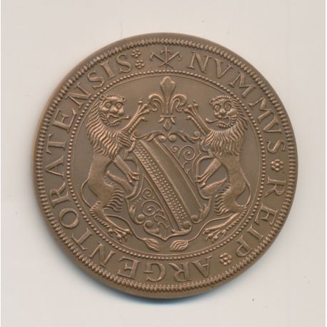Médaille - Cercle numismatique d'Alsace - cinquantenaire - 1975 - bronze - SPL