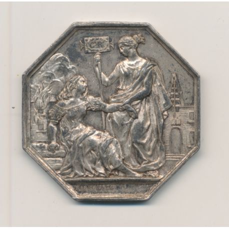 Jeton - Compagnie assurances 1817/Barre 1830 - argent - SUP