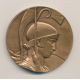 Médaille Maçonnique - Loge Athéna 1984 - les amis triomphants - GODF - 50mm - bronze - SPL