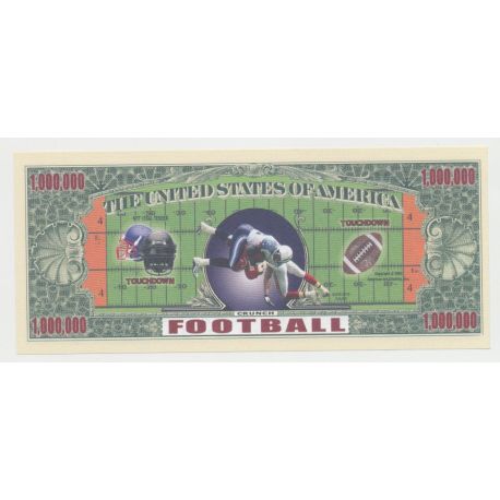 Billet Fantaisie - FOOTBALL US - 1 million dollar