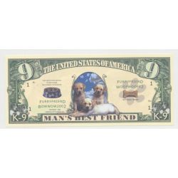 Billet Fantaisie - DOGS/CHIENS - 9 Dollars