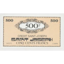 Billet publicitaire - 500 Francs Crédit st joseph