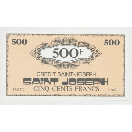 Billet publicitaire - 500 Francs Crédit st joseph