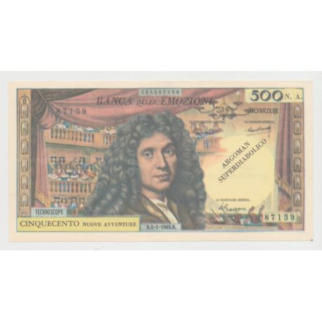 Billet publicitaire - 500 Francs Molière - banca delle emozioni