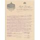 Billet Loterie Royale Hongroise 1907 - avec lettre et enveloppe