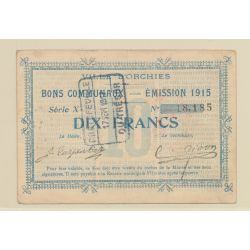 Dept59 - 10 Francs Orchies - 1915 - tb+/TTB