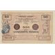 Dept59 - 50 Francs valenciennes 1916 - TTB+/SUP