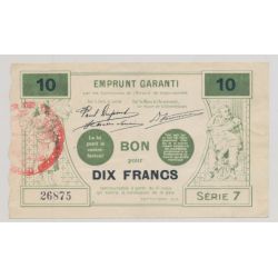 Dept59 - 10 Francs valenciennes 1914 - TTB