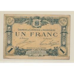 Dept 16 - 1 Franc Angoulême - 1915 - 3e série - TB+