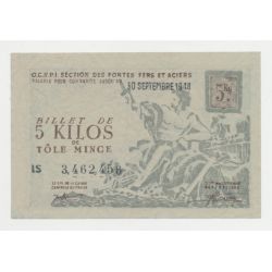 Billets 5 Kilos de tole mince - 1948 - TTB+