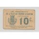 Dept31 - Billet carton 10 centimes- L'isle en dodon et canton - TB+