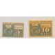 Lot 2 Billets carton - Ville de Tourcoing - 5 et 10 centimes - TTB+