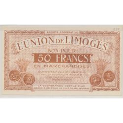 Dept87 - 50 Francs 1886 - Union de Limoges - SUP