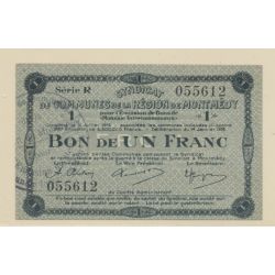 Dept55 - 1 Franc Montmedy 1916 - SPL+