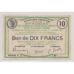 Dept54 - 10 Francs Girey 1916 - TTB