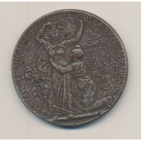 Médaille - Centenaire société centrale agriculture de l'Hérault - 1799 - 1899 - bronze argenté - 45mm - TTB+