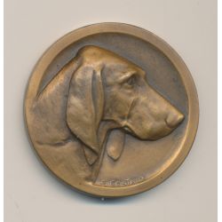 Médaille - Société canine bas poitou - bronze - 41mm - SUP