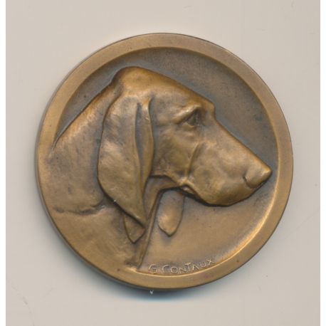 Médaille - Société canine bas poitou - bronze - 41mm - SUP