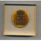 Médaille - Blason Ville La Rochelle - dans un bloc en plexi