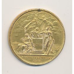 Médaille - Constitution assemblée nationale - confédération des François 1790 - cuivre doré - 35mm