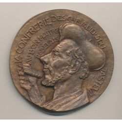 Médaille - Confrérie des chevaliers du tastevin - bronze 68mm - TTB