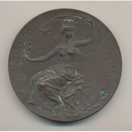 Médaille - Exposition Paris 1900 - Georges lemaire - bronze - 54mm - TTB