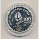 100 Francs - JO Albertville 1992 - Couple patineurs 1989 - avec écrin et certificat - argent BE - FDC