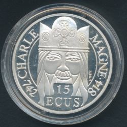 100 Francs - 15 Écus Charlemagne 1990