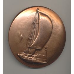 Médaille - Régate - graveur A.Galtie - bronze - 83mm - TTB+