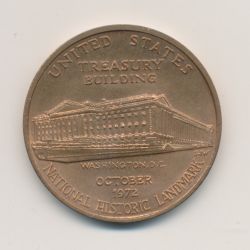 Médaille - Washington DC - Octobre 1972 - cuivre - 34mm - SUP