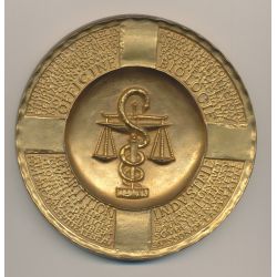 Médaille - Pharmacie au service de la santé - bronze 105mm - SUP
