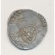 Henri III - Teston col fraisé - 1575 T Nantes - argent - B+/TB