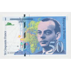 50 Francs St Éxupéry - 1999 - X - NEUF