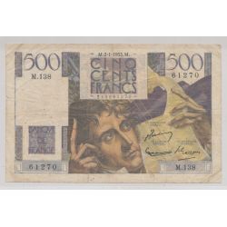 500 Francs chateaubriand - 2.01.1953 - M.138 - tb+